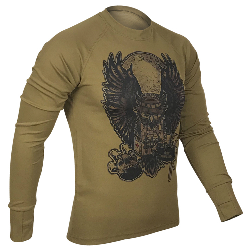 KRAMATAN TACTICAL DESIGN ЛОНГСЛИВ СОВА FRONT TOWARD ENEMY COOLMAX COYOTE