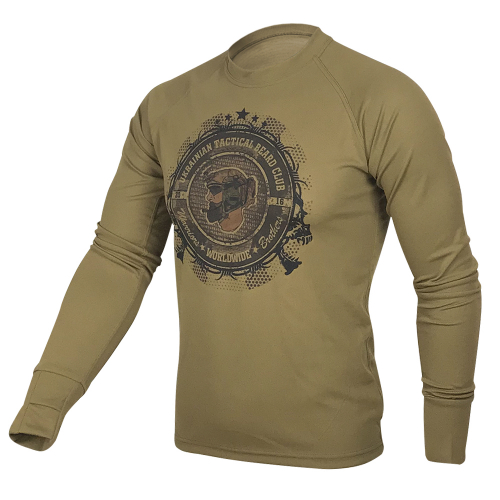 KRAMATAN TACTICAL DESIGN ЛОНГСЛІВ UKRAINIAN TACTICAL BEARD CLUB COOLMAX COYOTE