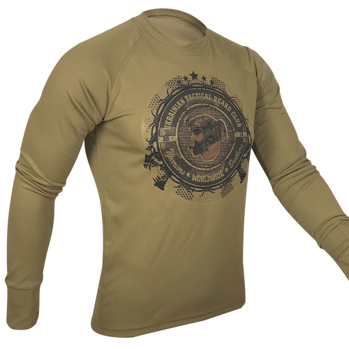 KRAMATAN TACTICAL DESIGN ЛОНГСЛІВ UKRAINIAN TACTICAL BEARD CLUB COOLMAX COYOTE