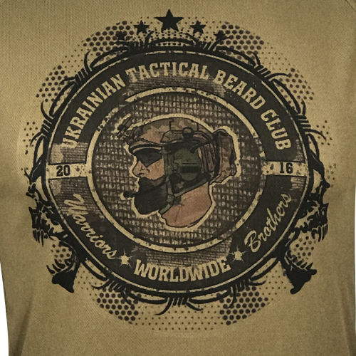 KRAMATAN TACTICAL DESIGN ЛОНГСЛІВ UKRAINIAN TACTICAL BEARD CLUB COOLMAX COYOTE