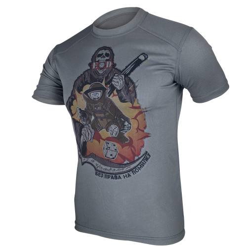 KRAMATAN TACTICAL DESIGN ФУТБОЛКА БЕЗ ПРАВА НА ПОМИЛКУ COOLMAX GREY