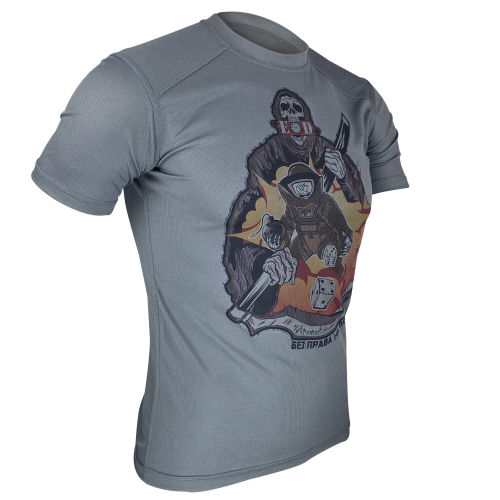 KRAMATAN TACTICAL DESIGN ФУТБОЛКА БЕЗ ПРАВА НА ПОМИЛКУ COOLMAX GREY