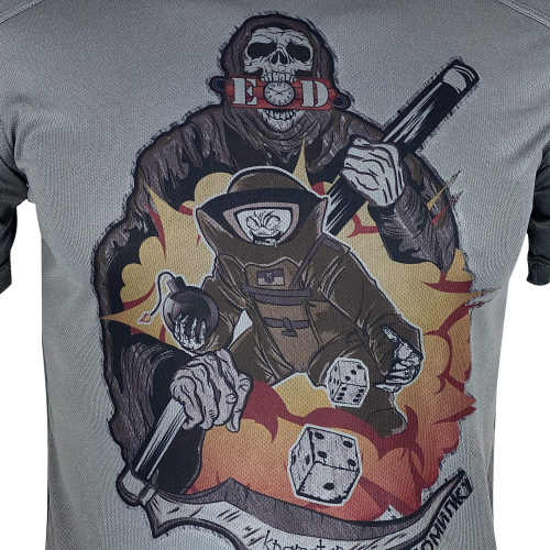 KRAMATAN TACTICAL DESIGN ФУТБОЛКА БЕЗ ПРАВА НА ПОМИЛКУ COOLMAX GREY