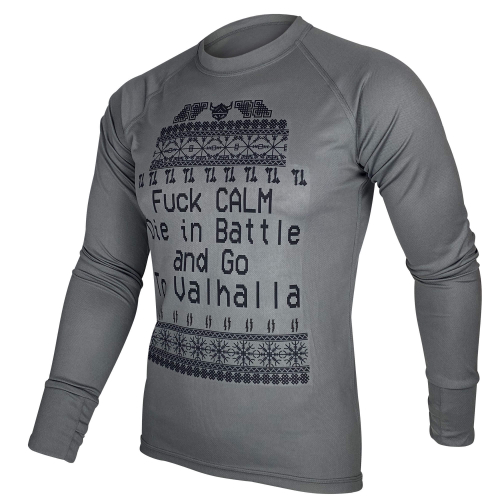KRAMATAN TACTICAL DESIGN ЛОНГСЛІВ FUCK CALM COOLMAX GREY
